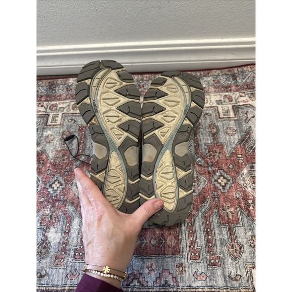 Salomon Techamphibian Contragrip Women’s Sz10 Gray Shoes Blue Mesh Water Hiking - Picture 6 of 7